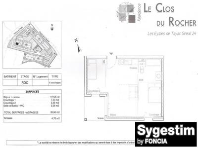 Annonce Vente 3 pices Appartement Eyzies 24
