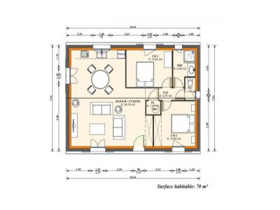 Acheter Maison 70 m2 Neuvic