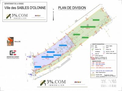 Acheter Terrain 843 m2 Olonne-sur-mer