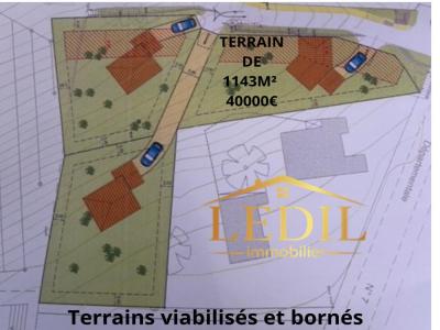 Acheter Terrain 1134 m2 Moissac