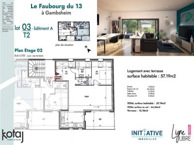 Annonce Vente 2 pices Appartement Gambsheim 67