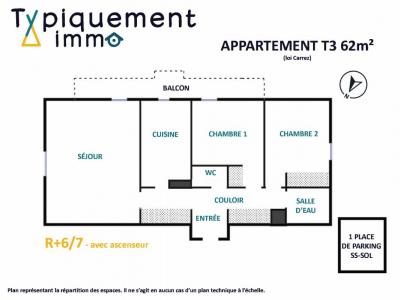 For sale Toulouse 3 rooms 62 m2 Haute garonne (31500) photo 2