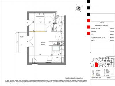 Louer Appartement 44 m2 Montigny-les-metz
