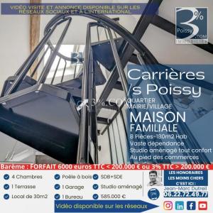 For sale Carrieres-sous-poissy 8 rooms 180 m2 Yvelines (78955) photo 0