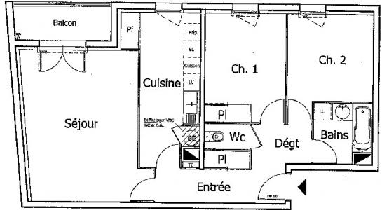 For rent Nantes 3 rooms 69 m2 Loire atlantique (44100) photo 1
