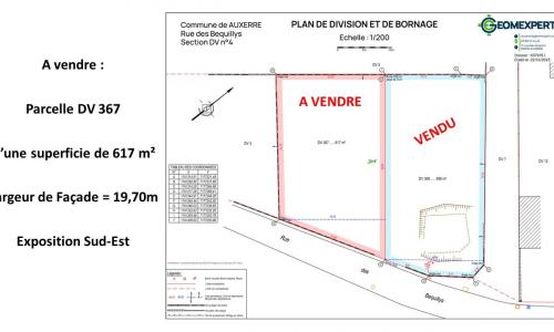 Annonce Vente Terrain Auxerre 89