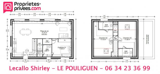 For sale Pouliguen 4 rooms 103 m2 Loire atlantique (44510) photo 2