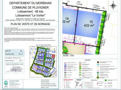 Acheter Terrain Pluvigner 99900 euros