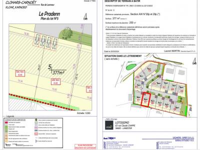 Acheter Terrain 377 m2 Clohars-carnoet