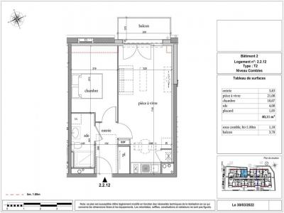 Louer Appartement 40 m2 Petit-quevilly