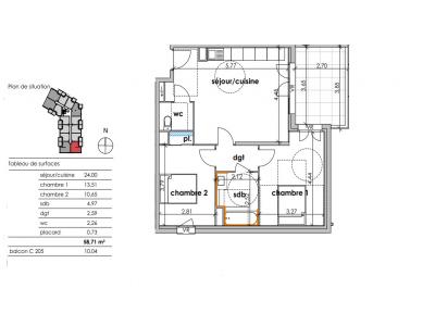 Annonce Vente 3 pices Appartement Sauvian 34