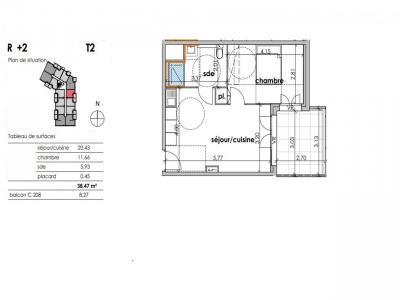 Annonce Vente 2 pices Appartement Sauvian 34