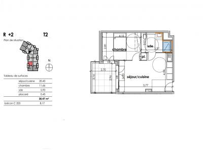 Annonce Vente 2 pices Appartement Sauvian 34