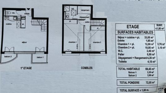 Annonce Vente 3 pices Appartement Orthez 64