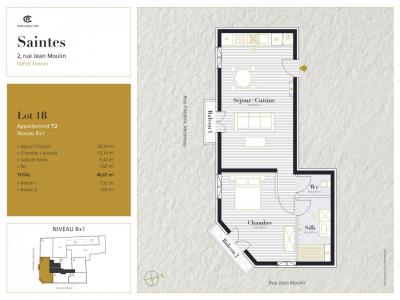 Annonce Location 2 pices Appartement Saintes 17