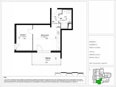 Louer Appartement 41 m2 Sennecey-les-dijon