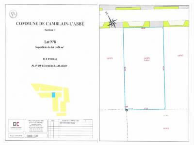 Annonce Vente Terrain Camblain-l'abbe 62