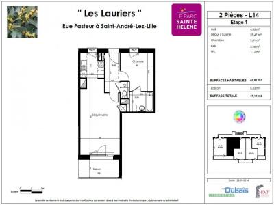 Annonce Location 2 pices Appartement Saint-andre-lez-lille 59