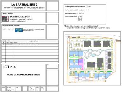 Acheter Terrain Isle-sur-la-sorgue 118000 euros