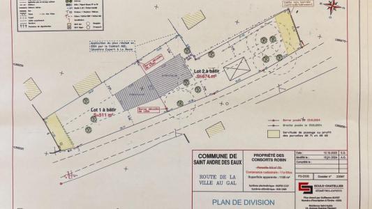 Acheter Terrain 674 m2 Saint-andre-des-eaux