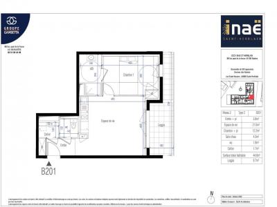 Annonce Location 2 pices Appartement Saint-herblain 44