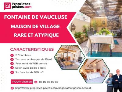 For sale Fontaine-de-vaucluse 4 rooms 100 m2 Vaucluse (84800) photo 0