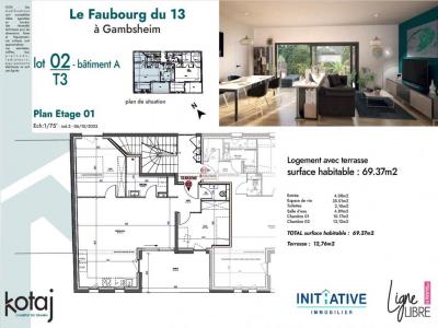 Annonce Vente 3 pices Appartement Gambsheim 67