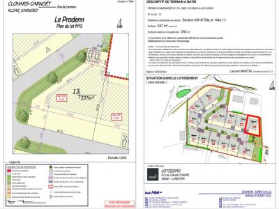 Acheter Terrain 537 m2 Clohars-carnoet