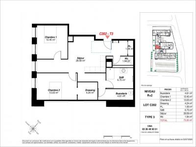 Louer Appartement 67 m2 Reims