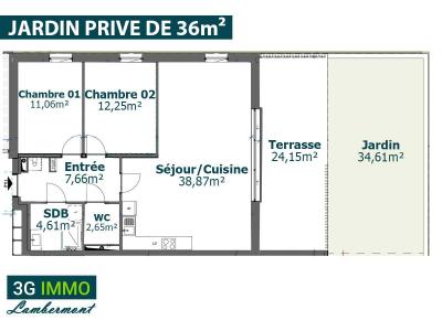 Annonce Vente 3 pices Appartement Haucourt-moulaine 54