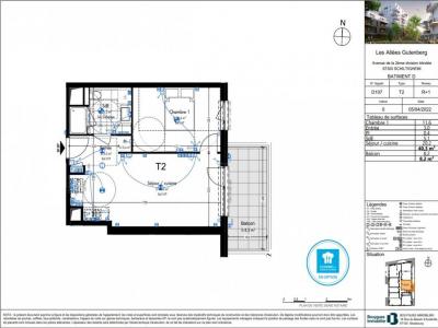 Louer Appartement 40 m2 Schiltigheim