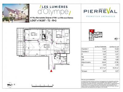 Annonce Location 3 pices Appartement Ville-aux-dames 37