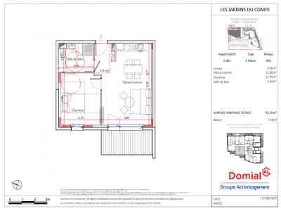 For rent Lingolsheim 2 rooms 42 m2 Bas rhin (67380) photo 1