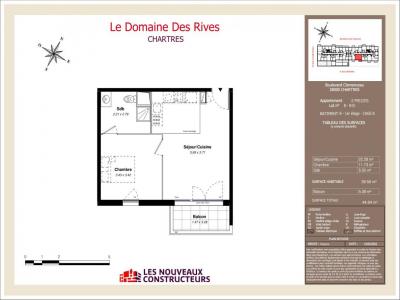 For rent Chartres 2 rooms 38 m2 Eure et loir (28000) photo 1