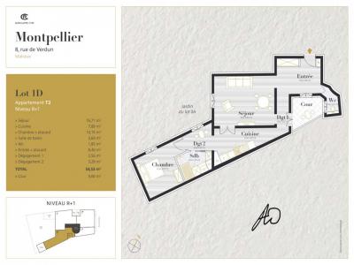 Annonce Location 2 pices Appartement Montpellier 34