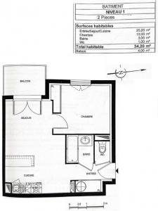 Annonce Vente 2 pices Appartement Saint-quentin-de-baron 33