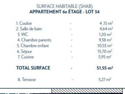 For sale 3 rooms 52 m2 Paris (75019) photo 4