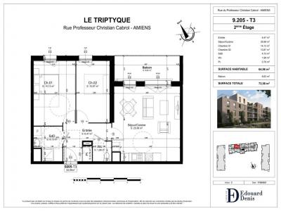 Annonce Location 3 pices Appartement Amiens 80