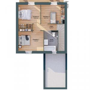 For sale Ferel 5 rooms 82 m2 Morbihan (56130) photo 3