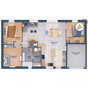 For sale Smarves 5 rooms 82 m2 Vienne (86240) photo 2