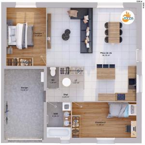 For sale Lencloitre 4 rooms 68 m2 Vienne (86140) photo 2
