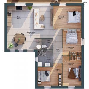 Acheter Maison 90 m2 Migne-auxances