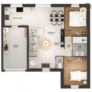 For sale Echire 4 rooms 60 m2 Deux sevres (79410) photo 2