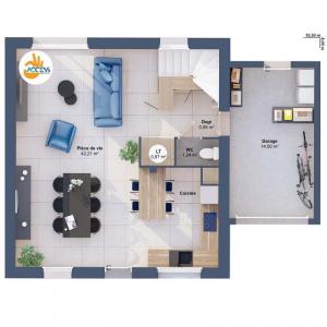 For sale Mouzillon 5 rooms 89 m2 Loire atlantique (44330) photo 3