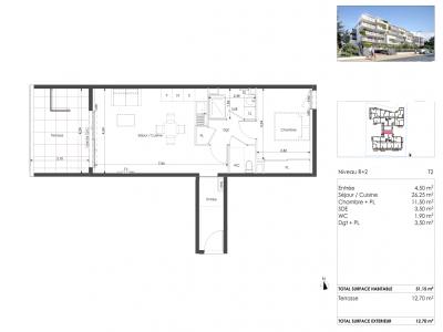 Acheter Appartement 51 m2 Sete
