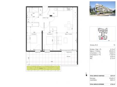 Annonce Vente 3 pices Appartement Sete 34