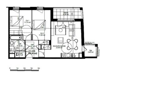 For rent Montanay 3 rooms 58 m2 Rhone (69250) photo 1