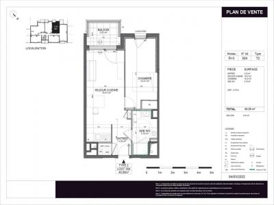 For rent Nantes 2 rooms 40 m2 Loire atlantique (44000) photo 2