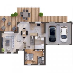 For sale Saint-gildas-des-bois 5 rooms 94 m2 Loire atlantique (44530) photo 3
