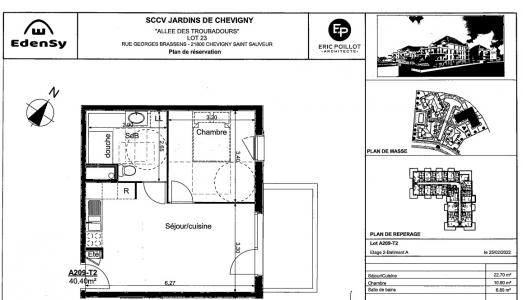 For rent Chevigny-saint-sauveur 2 rooms 40 m2 Cote d'or (21800) photo 1
